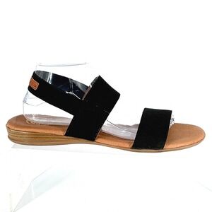 Andre Assous Size 11 Featherweights Black Strap Flat Sandals Spain Nigella